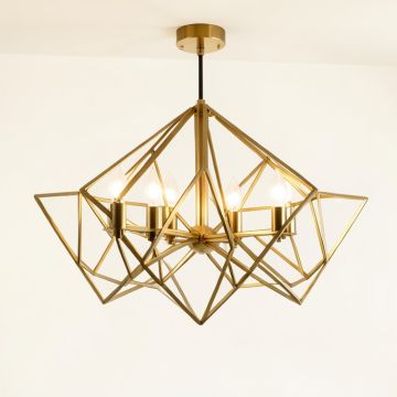 Kantor 6 - Light Unique / Statement Geometric Chandelier (synthetic illustration; no displayed measurements)