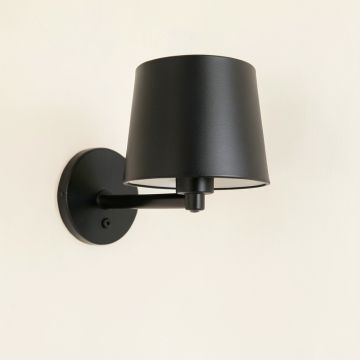 Ridge Bluff Wall Sconce Mounted On A Plain Wall - Black (synthetic illustration; no displayed measurements)