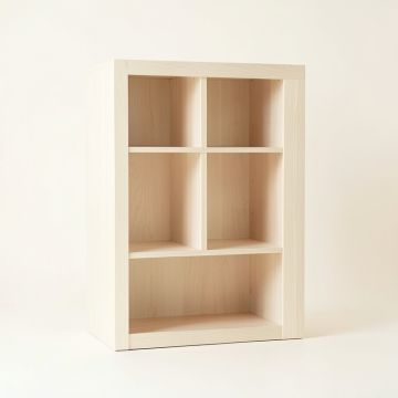 Hazel Falls Freestanding Bookcase - Ivory (synthetic illustration; no displayed measurements)