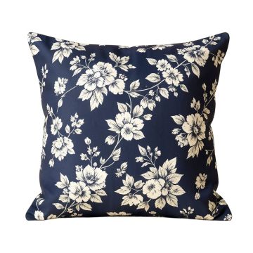 Clemson Floral Throw Pillow