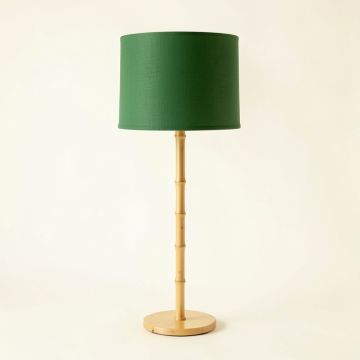 Summit Bluff Floor Lamp With A Plain Fabric Shade - Green (synthetic illustration; no displayed measurements)