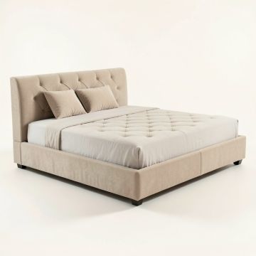 Bonucci Tufted Upholstered Low Profile Standard Bed (synthetic illustration; no displayed measurements)