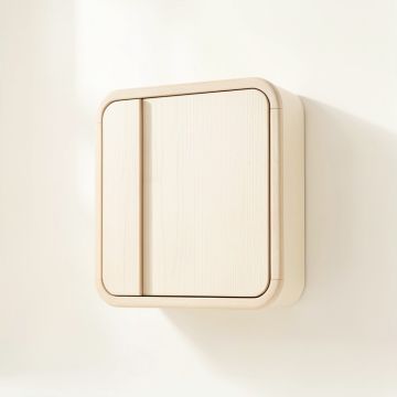 Linden Bluff Wall-Mounted Entry Cabinet - Ivory (synthetic illustration; no displayed measurements)