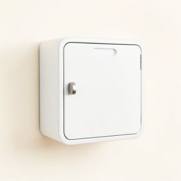 Aspen Crossing Wall-Mounted Laundry Cabinet - White (synthetic illustration; no displayed measurements)