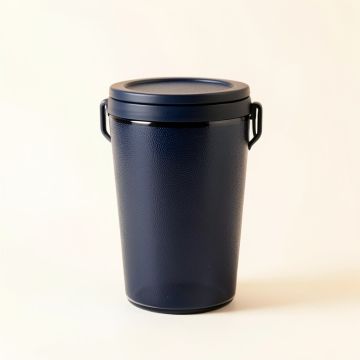 Oak Bridge Storage Canister With Lid - Navy (synthetic illustration; no displayed measurements)