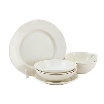 Flower Decor Melamine 12 Piece Dinnerware Set , Service For 4
