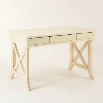 Hazel Edge Writing Desk - Cream (synthetic illustration; no displayed measurements)
