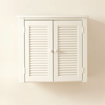 Hill Bluff Wall-Mounted Laundry Cabinet - White (synthetic illustration; no displayed measurements)