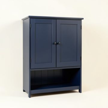 Harbor Brook Wall-Mounted Laundry Cabinet - Navy (synthetic illustration; no displayed measurements)