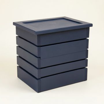 Rowan Brook Closed Garden Compost Bin - Navy (synthetic illustration; no displayed measurements)