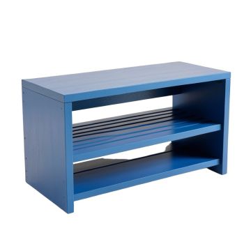 Lake Dell Shoe Storage Bench - Blue