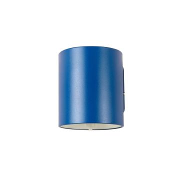 Moss Bend Wall Sconce Mounted On A Plain Wall - Blue