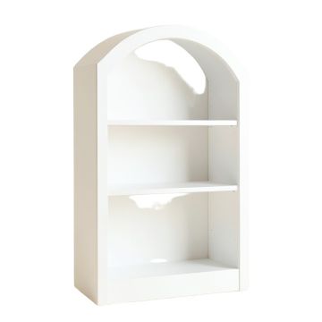 Ridge Arc Freestanding Bookcase - White