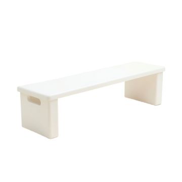 Hill Bluff Narrow Outdoor Storage Bench - White