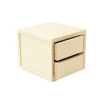 Moss Dale Small-Parts Storage Drawer Cabinet - Cream
