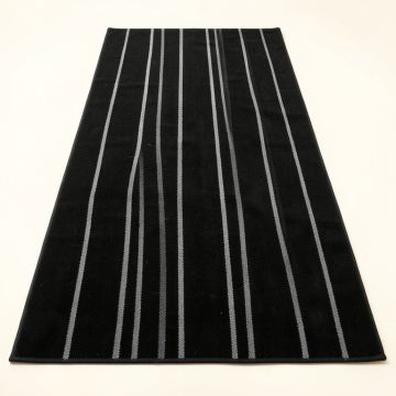 Olive Arc Rectangular Area Rug - Black (synthetic illustration; no displayed measurements)