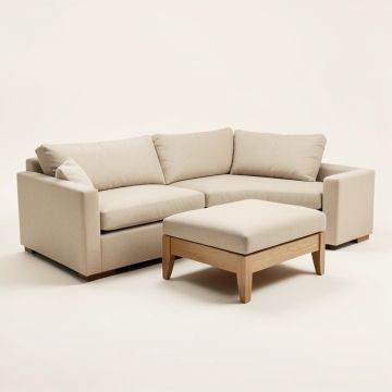 Defries 111 '' Wide Sleeper Sofa & Chaise With Ottoman (synthetic illustration; no displayed measurements)