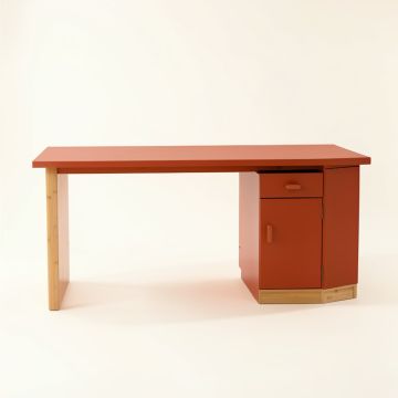 Elm Bend Empty Workshop Workbench - Terracotta (synthetic illustration; no displayed measurements)