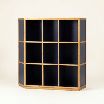Clay Arc Freestanding Bookcase (synthetic illustration; no displayed measurements)