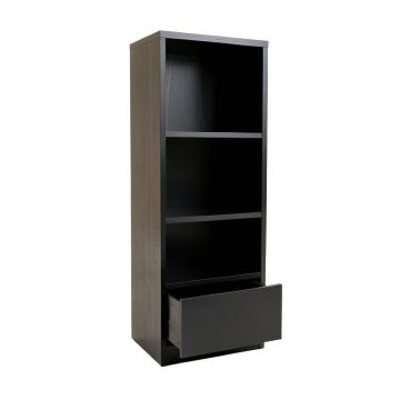 Birch Edge Narrow Cubby Tower - Black