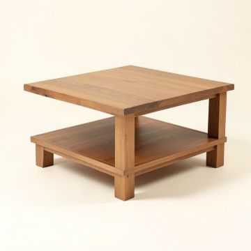Maineville Solid Wood Coffee Table With Storage (synthetic illustration; no displayed measurements)