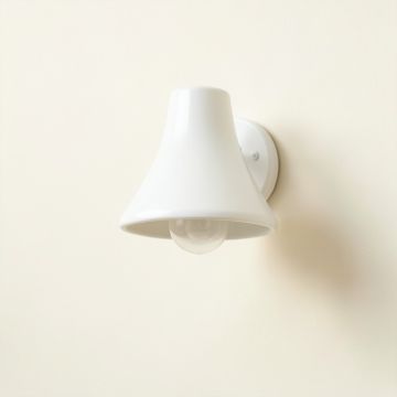 Vale Branch Wall Sconce Mounted On A Plain Wall - White (synthetic illustration; no displayed measurements)