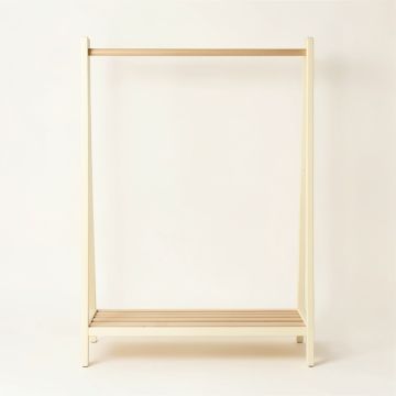 Slate Bluff Empty Garment Rack - Cream (synthetic illustration; no displayed measurements)