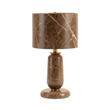 Vannessa 25 '' Bronze/Brown Marble Table Lamp Set