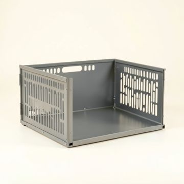 Cedar Dell Empty Furniture-Style Pet Crate - Gray (synthetic illustration; no displayed measurements)