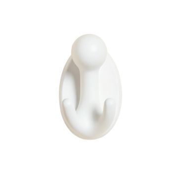 Bay Bridge Wall-Mounted Robe Hook - White