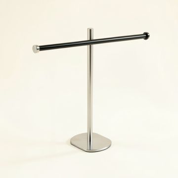 Stainless Steel Towel Rack Punch-Free Towel Single Rod Rack Bath Towel Holder (synthetic illustration; no displayed measurements)