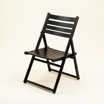 Clay Branch Folding Outdoor Chair - Black (synthetic illustration; no displayed measurements)