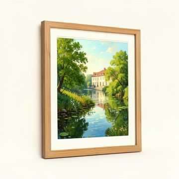 Regatta At Argenteuil By Claude Monet Framed Painting Print (synthetic illustration; no displayed measurements)