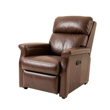 Troutman 33 '' Wide Faux Leather Power Standard Recliner With Massager