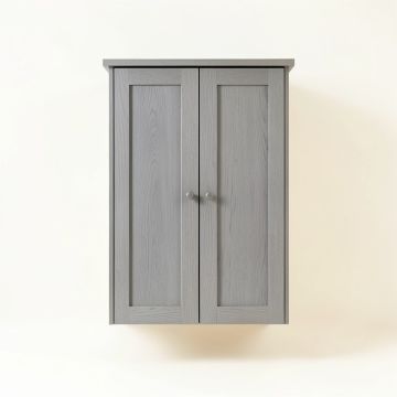 Holly Dell Wall-Mounted Laundry Cabinet - Gray (synthetic illustration; no displayed measurements)