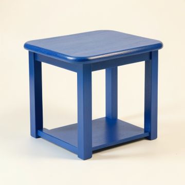 Clay Crossing Compact Balcony Table - Blue (synthetic illustration; no displayed measurements)
