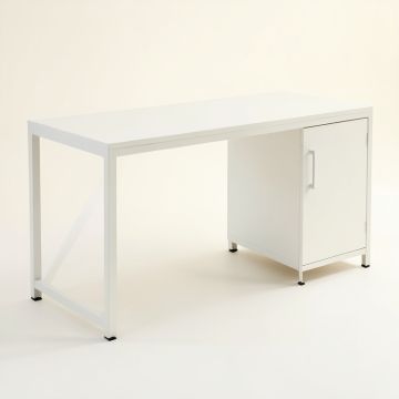 Dawn Crest Empty Workshop Workbench - White (synthetic illustration; no displayed measurements)