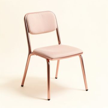 Boman Ladder Back Side Chair In Rose (synthetic illustration; no displayed measurements)