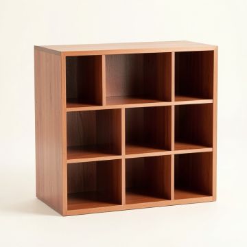 Oak Falls Desktop Shelving Unit - Terracotta (synthetic illustration; no displayed measurements)