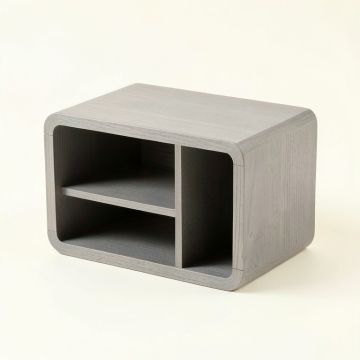 Field Bend Low Toy Storage Unit - Gray (synthetic illustration; no displayed measurements)