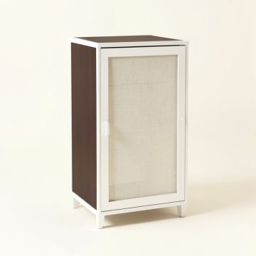 Ellsworth 23.25 '' W X 68.31 '' H X 17.5 '' W Free-Standing Linen Cabinet (synthetic illustration; no displayed measurements)