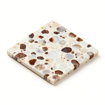 Mother Of Pearl 1.2 '' X 1.2 '' Seashell Mosaic Tile (synthetic illustration; no displayed measurements)