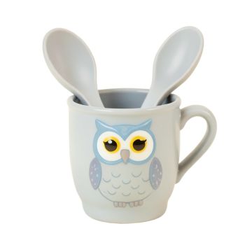 Cosmos Gifts Owl 4-Pieces Measuring Cup Set