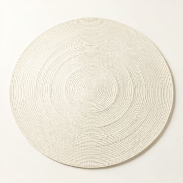 Laurel Arc Round Area Rug - Ivory (synthetic illustration; no displayed measurements)