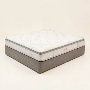 Serta Perfect Sleeper 12 '' Plush Pillow Top Hybrid Mattress And Box Spring Set (synthetic illustration; no displayed measurements)