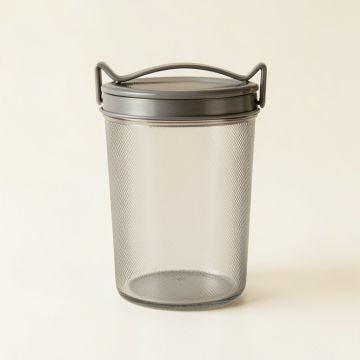 Rowan Bend Storage Canister With Lid - Gray (synthetic illustration; no displayed measurements)