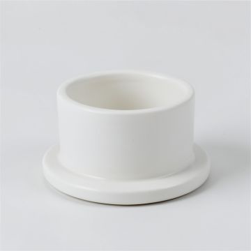 Laurel Branch Empty Candle Holder - White (synthetic illustration; no displayed measurements)