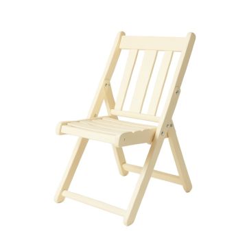 Field Bend Folding Outdoor Chair - Cream