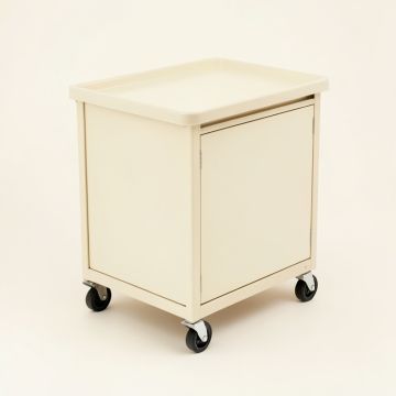 Stone Dell Empty Rolling Workshop Cart - Ivory (synthetic illustration; no displayed measurements)