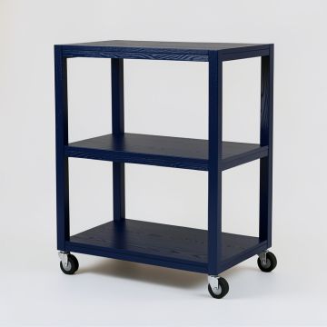 Willow Crossing Empty Rolling Workshop Cart - Navy (synthetic illustration; no displayed measurements)